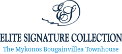 The Mykonos Bougainvillea Townhouse logo